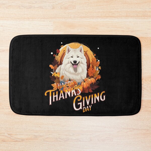Item preview, Happy Thanksgiving Day Samoyed designed and sold by Vindbult.