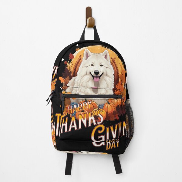 Item preview, Happy Thanksgiving Day Samoyed designed and sold by Vindbult.