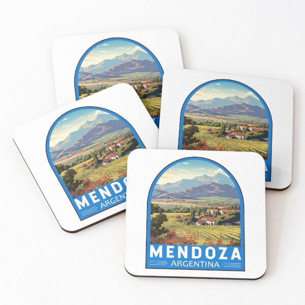 Item preview, Mendoza Argentina Travel Art Emblem designed and sold by KrisSidDesigns.