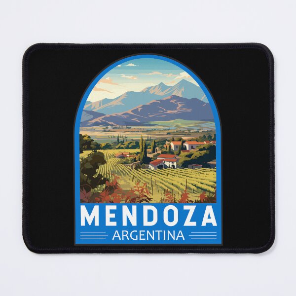 Item preview, Mendoza Argentina Travel Art Emblem designed and sold by KrisSidDesigns.