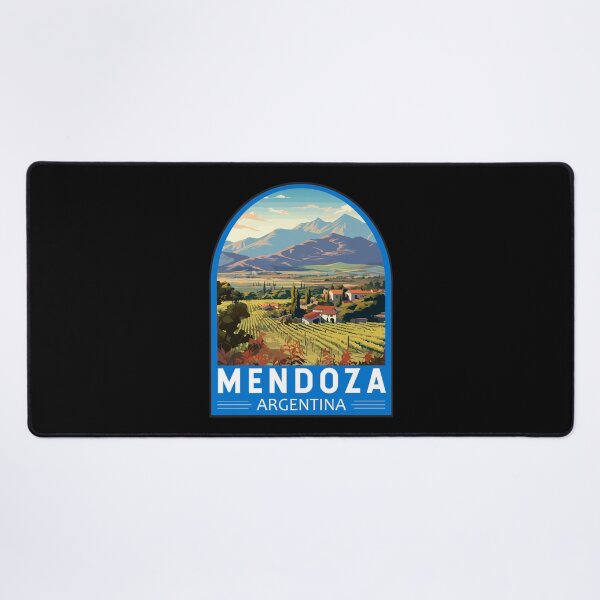 Item preview, Mendoza Argentina Travel Art Emblem designed and sold by KrisSidDesigns.