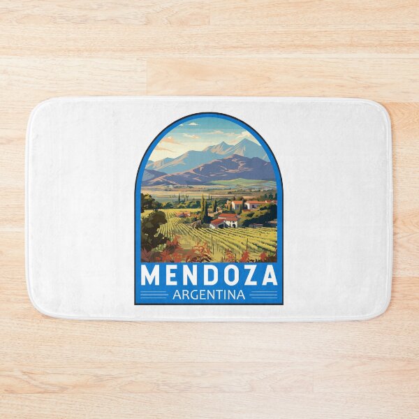 Item preview, Mendoza Argentina Travel Art Emblem designed and sold by KrisSidDesigns.
