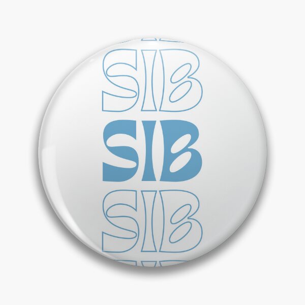 Item preview, Big/Little Letters Stack - Light Blue "Sib" designed and sold by Jenna Cage.