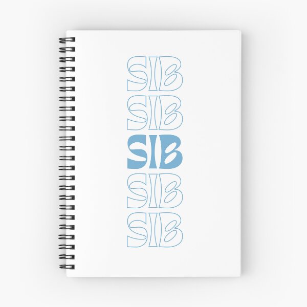 Item preview, Big/Little Letters Stack - Light Blue "Sib" designed and sold by Jenna Cage.