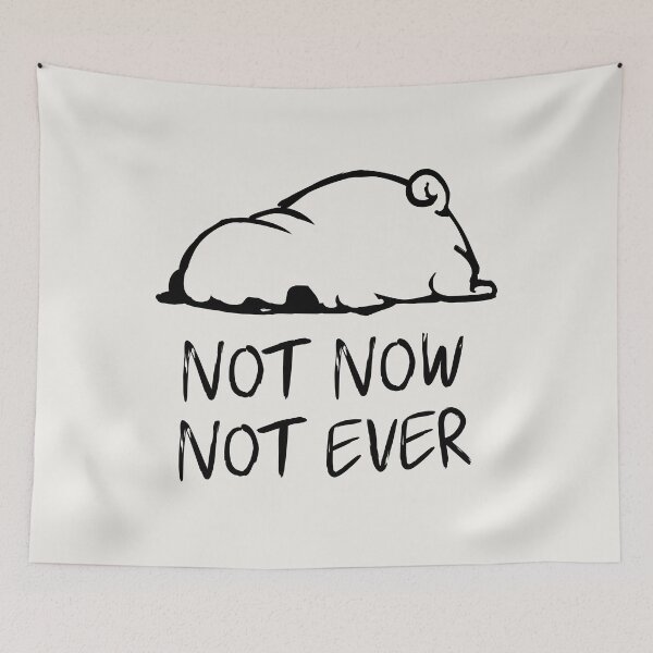 Item preview, Not Now Not Ever designed and sold by Huebucket.