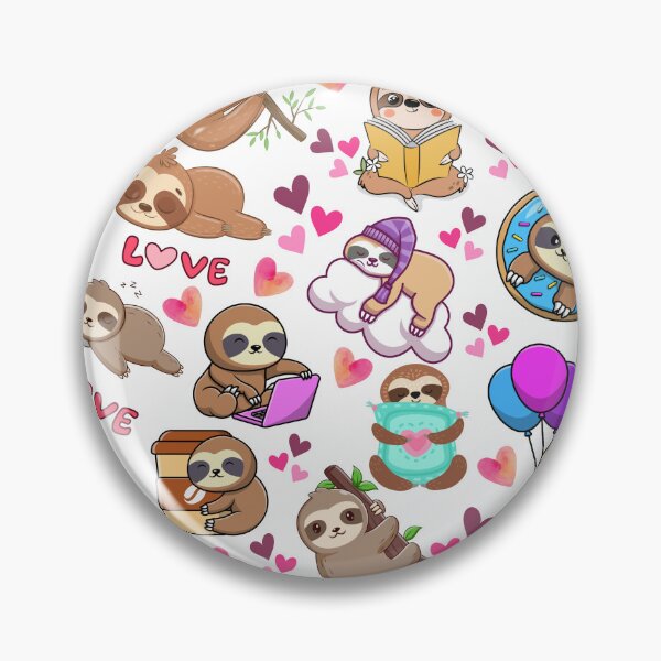 Item preview, Sloth Fun Pattern designed and sold by Wolfheartart.