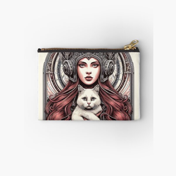 Item preview, Girl and white cat n.1 designed and sold by Carnisch.