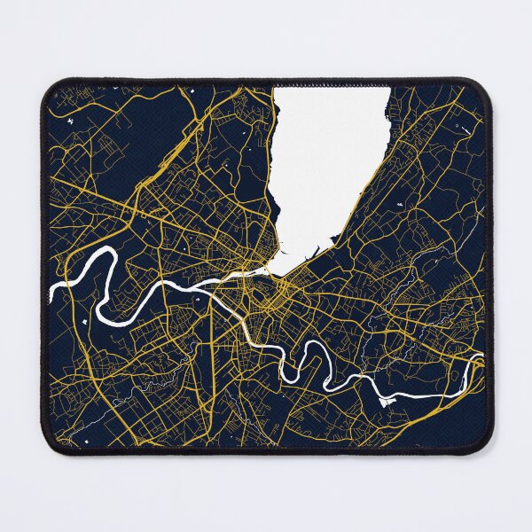 Item preview, Geneva City Map of Switzerland - Gold Art Deco designed and sold by deMAP.