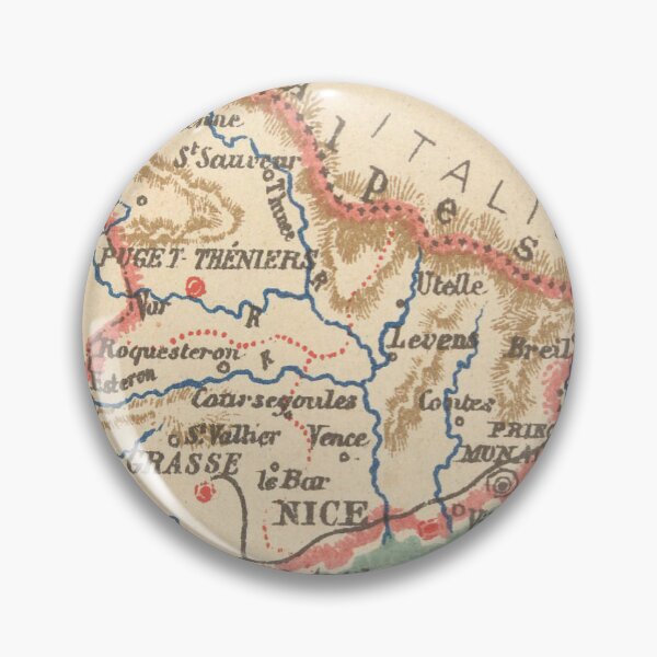 Item preview, Vintage Map of Nice France (1890) designed and sold by BravuraMedia.