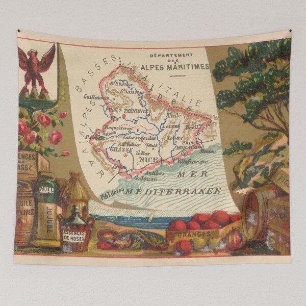 Item preview, Vintage Map of Nice France (1890) designed and sold by BravuraMedia.