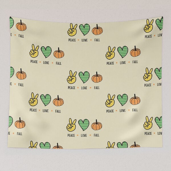Item preview, Peace Love Fall Pumpkin Cute designed and sold by Cozy-Home10.