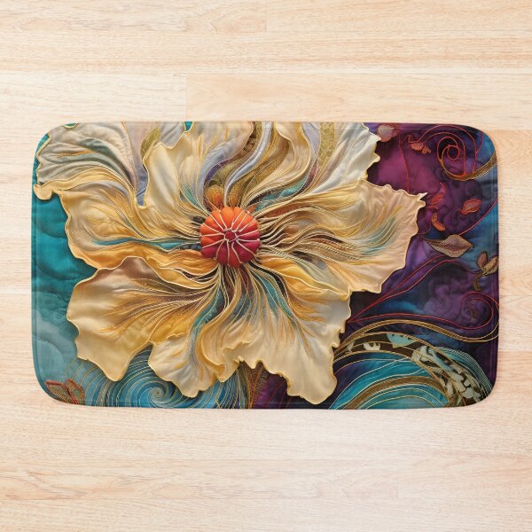Item preview, Colorful detailed silk flower art print designed and sold by dcrc.