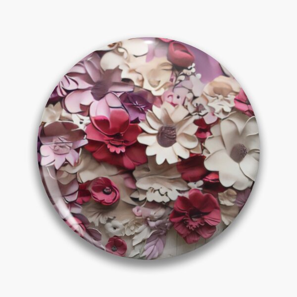 Item preview, 3-dimensional colorful flowers art print designed and sold by dcrc.