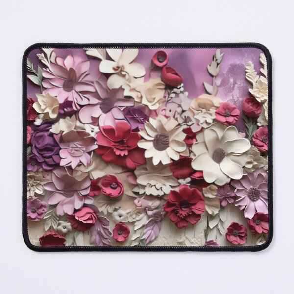 Item preview, 3-dimensional colorful flowers art print designed and sold by dcrc.