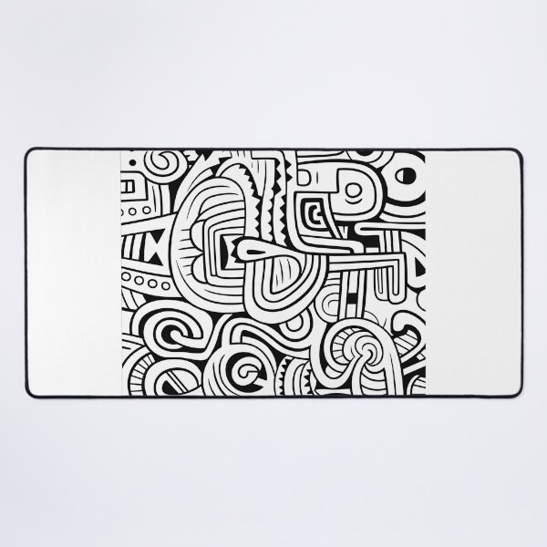 Item preview, Doodle Abstract art awkward shapes designed and sold by TheRightHonMP.