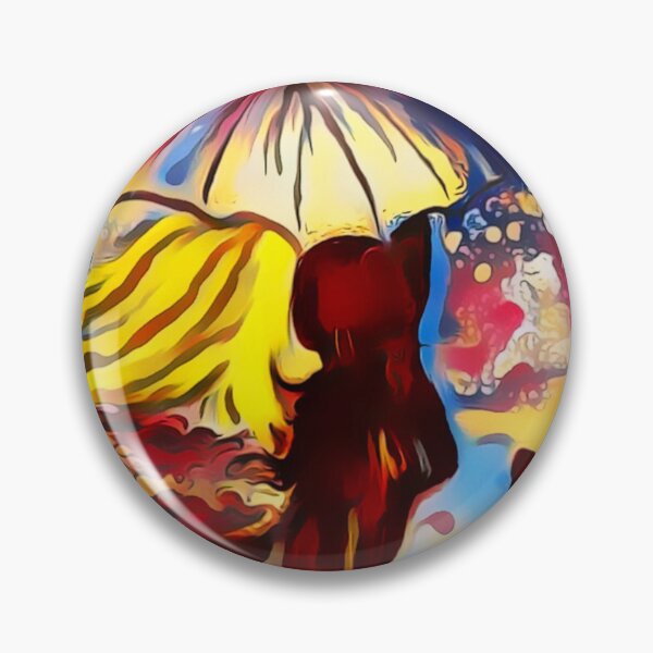 Item preview, Abstract Painting Couple Walking in Blustery Weather designed and sold by gleefulme.