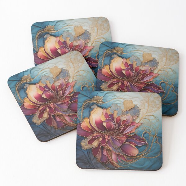 Item preview, colorful detailed silk flower art print designed and sold by dcrc.