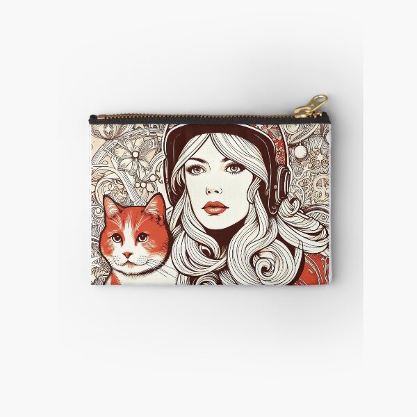 Item preview, Girl and red cat n.1 designed and sold by Carnisch.