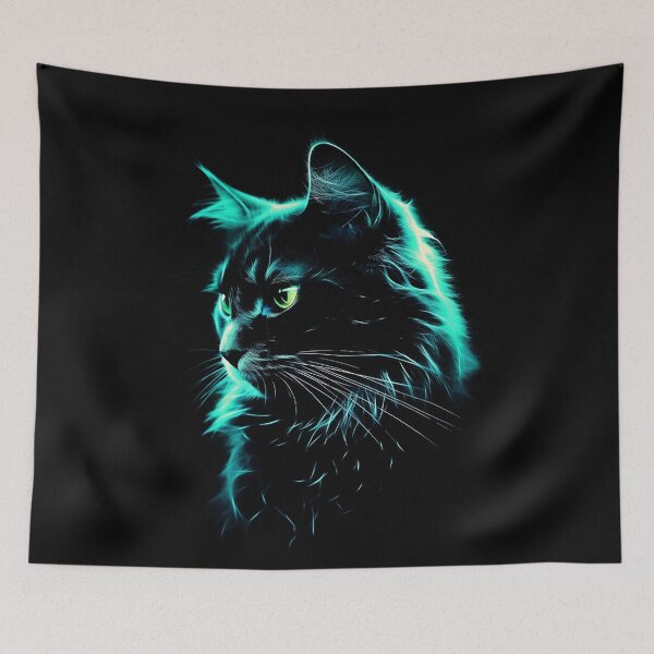 Item preview, Artistic cat - Mystical cat - Cat with attitude - Cat obsession - Cat and the hat designed and sold by JansenGS.