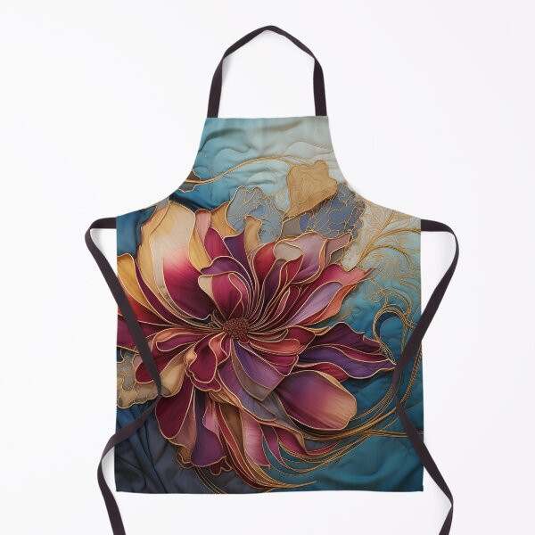 Item preview, colorful detailed silk flower art print designed and sold by dcrc.