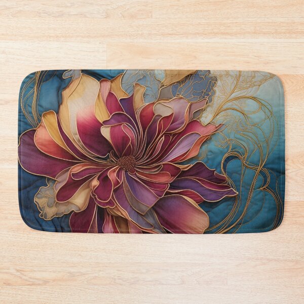 Item preview, colorful detailed silk flower art print designed and sold by dcrc.