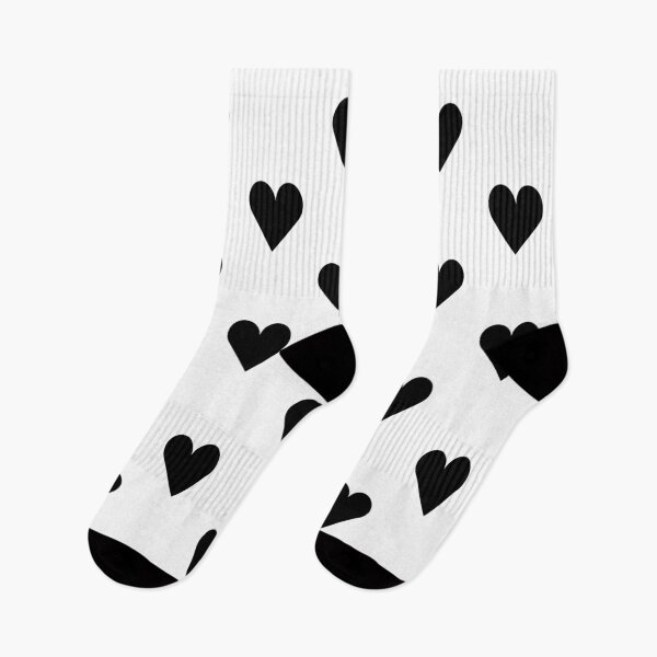 Item preview, Medium BLACK and WHITE LOVE HEARTS designed and sold by RachelMacht.