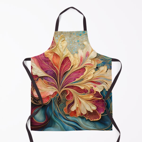 Item preview, colorful detailed silk flower art print designed and sold by dcrc.