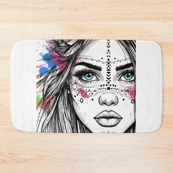 Item preview, Soulful Gaze: The Essence of a Native American Maiden designed and sold by ReplyGirl.
