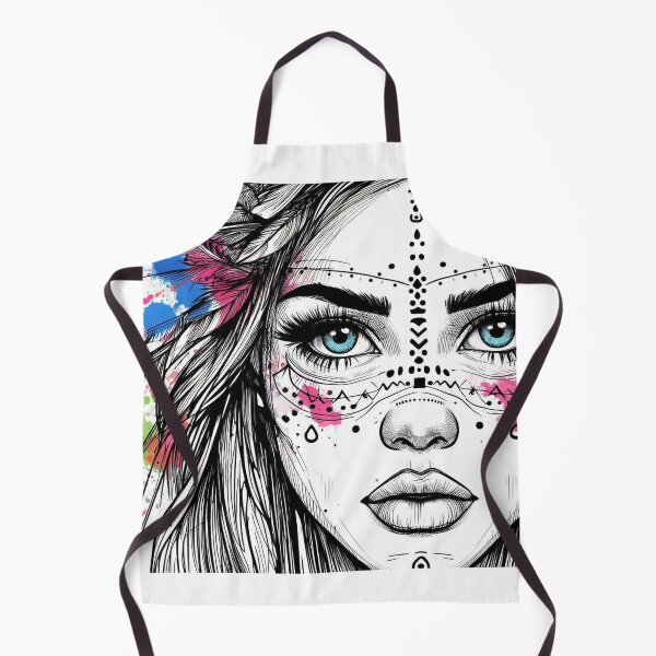 Item preview, Soulful Gaze: The Essence of a Native American Maiden designed and sold by ReplyGirl.