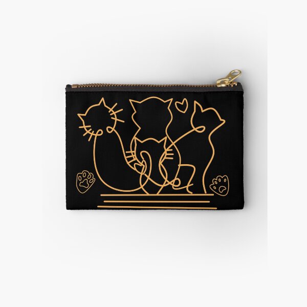 Aperçu de l'œuvre Esclave de chat - Dessin au trait de chat - Amoureux des chats créée et vendue par mamacub.