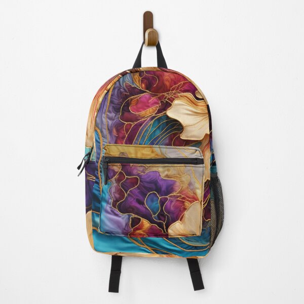 Item preview, colorful detailed silk flower art print designed and sold by dcrc.