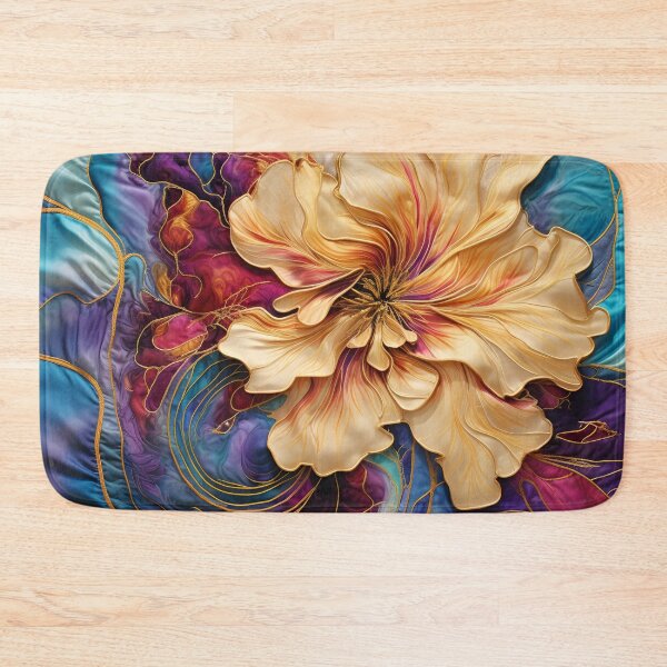 Item preview, colorful detailed silk flower art print designed and sold by dcrc.