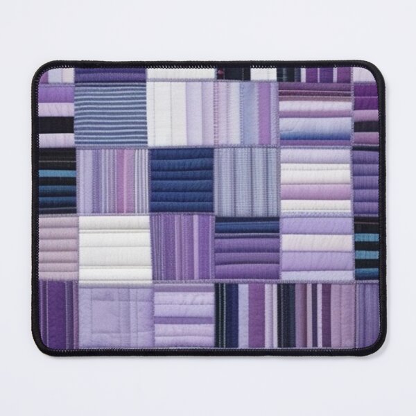 Item preview, Purple stripes Patchwork pattern designed and sold by Roxburylane.