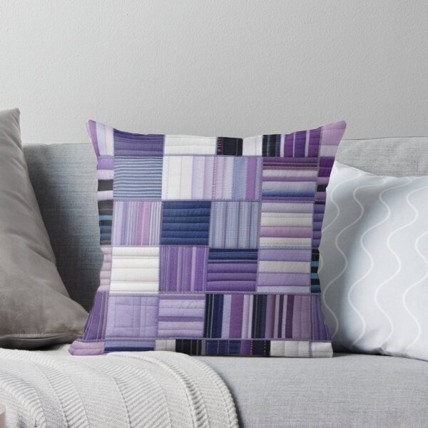 Item preview, Purple stripes Patchwork pattern  designed and sold by Roxburylane.