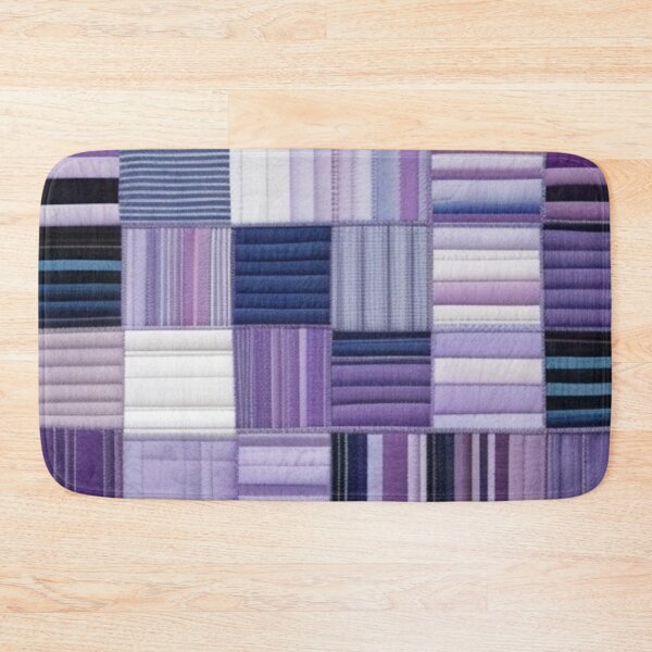 Item preview, Purple stripes Patchwork pattern  designed and sold by Roxburylane.