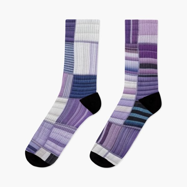 Item preview, Purple stripes Patchwork pattern  designed and sold by Roxburylane.