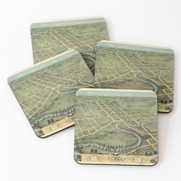 Item preview, Warren, Ohio (1870) designed and sold by allhistory.