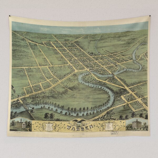 Item preview, Warren, Ohio (1870) designed and sold by allhistory.
