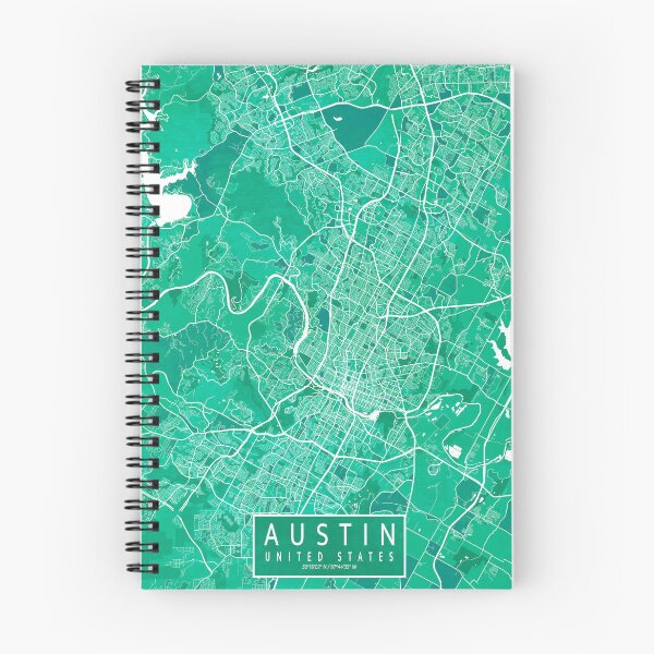 Item preview, Austin City Map of Texas, USA - Watercolor designed and sold by deMAP.