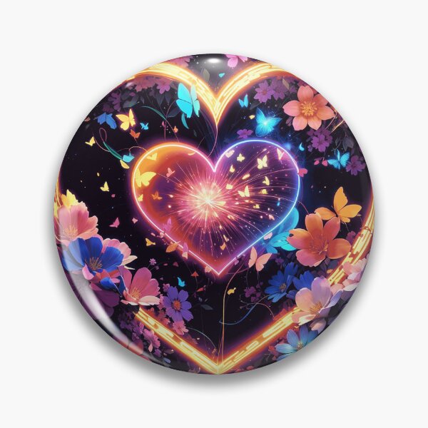 Item preview, Neon hart designed and sold by ArtfullMinds.