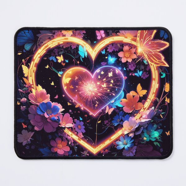 Item preview, Neon hart designed and sold by ArtfullMinds.