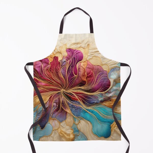 Item preview, colorful detailed silk flower art print designed and sold by dcrc.