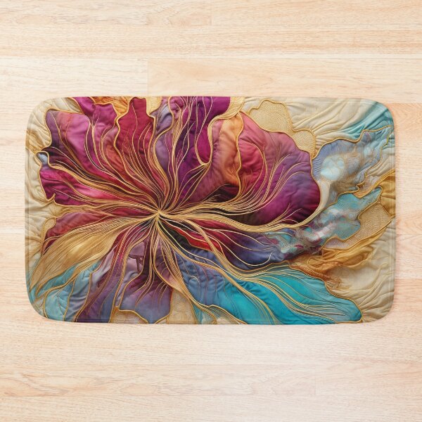 Item preview, colorful detailed silk flower art print designed and sold by dcrc.