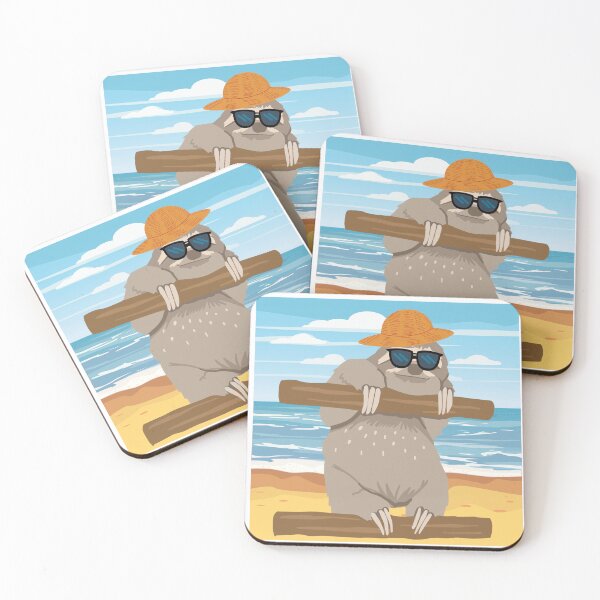 Item preview, beach sloth designed and sold by Bryan  Umaña Abarca.