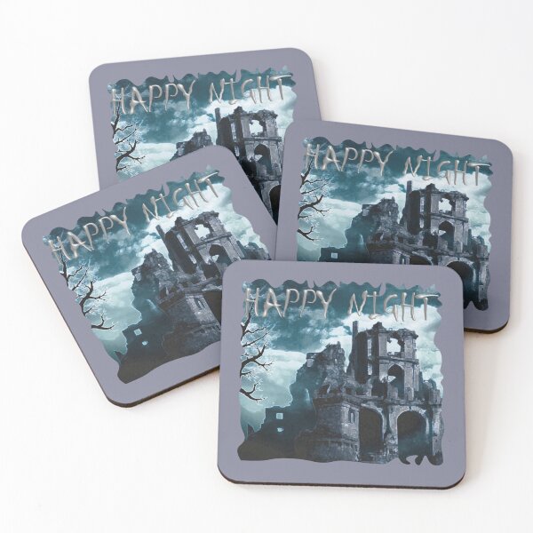 Item preview, halloween happy night in white silver designed and sold by designmari.