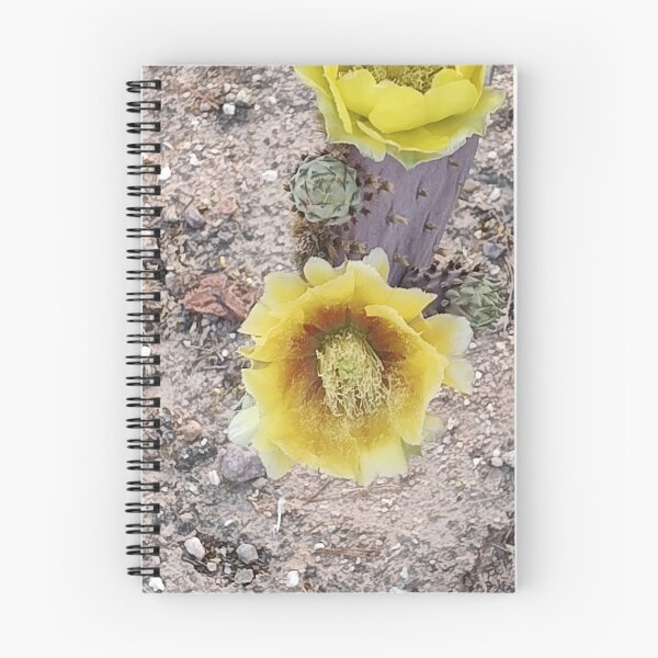 Item preview, Purple prickly pear cactus' beautiful yellow bloom designed and sold by Scruffy-Sid.