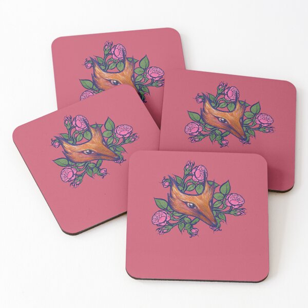 Item preview, Cute Fox with Roses designed and sold by FrictionMaxxing.