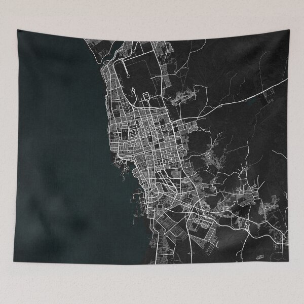 Item preview, Jeddah City Map of Saudi Arabia - Dark designed and sold by deMAP.