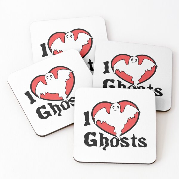 Item preview, I Love Ghosts - white version designed and sold by GlitterandDecay.