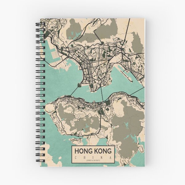 Item preview, Hong Kong City Map - Vintage designed and sold by deMAP.